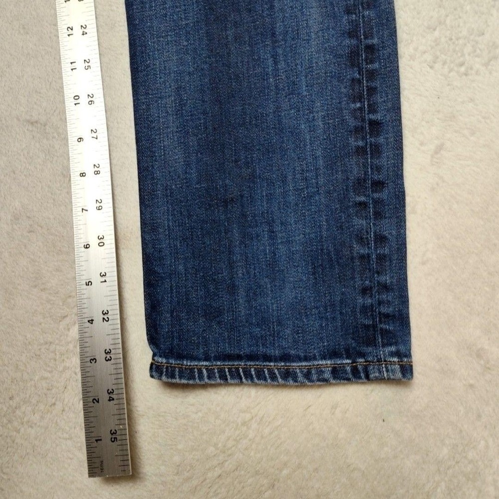 Rag & Bone Jeans Mens 32x34 Blue Slim Tapered Standard Distressed 5-Pocket HOLE - Picture 13 of 16